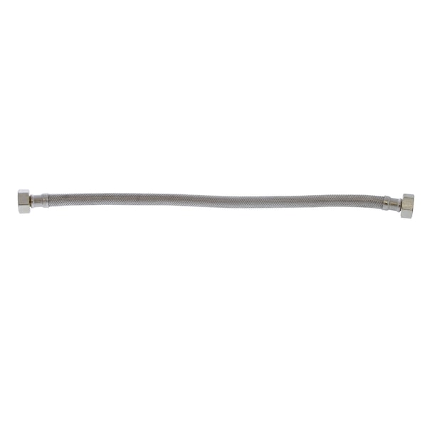 Jones Stephens 1/2in. FIP x 1/2in. FIP x 16in Braided Stainless Steel Faucet Connector S04212 - main